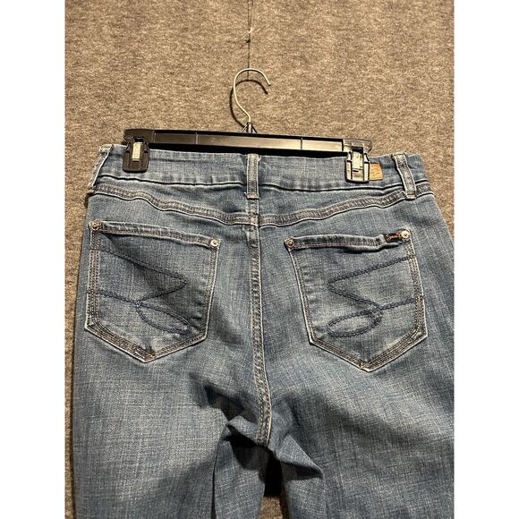 Seven7 Jeans Tummy-less High Rise Skinny Women’s Size 8 Med Blue 30x38 - Picture 5 of 8